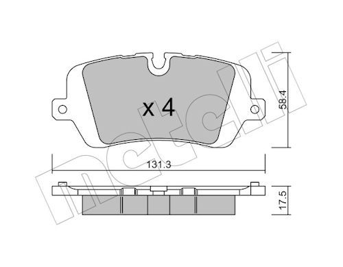 Гальмівні колодки дискові METELLI 2210250 - zapix