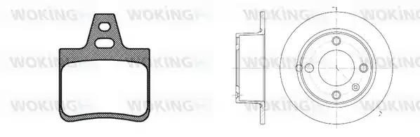 Гальмівні колодки дискові WOKING 8002300 - zapix