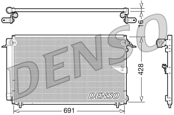 Радіатор кондиціонера DENSO DCN51008 - zapix