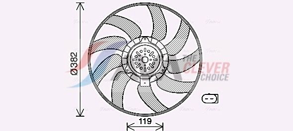 Вентилятор системи охолодження AVA QUALITY COOLING AI7519 - zapix