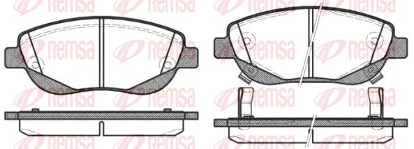 Гальмівні колодки дискові REMSA 144802 - zapix