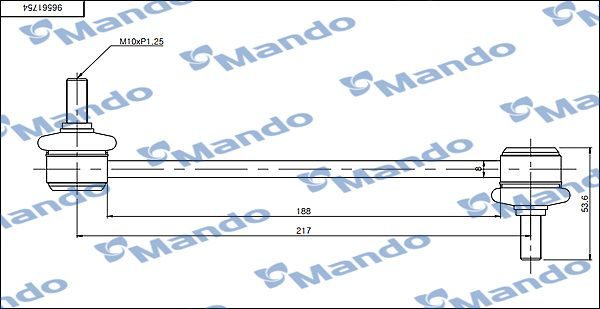 Тяга стабілізатора MANDO SLD0003