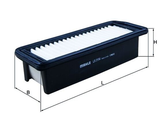 Повітряний фільтр MAHLE LX3154 - zapix