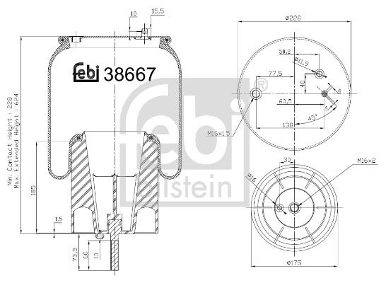 Пневматична підвіска FEBI BILSTEIN 38667 - zapix