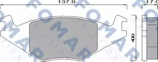 Гальмівні колодки дискові FOMAR FRICTION FO436881 - zapix
