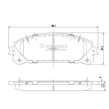 Гальмівні колодки дискові NIPPARTS N3602139 - zapix