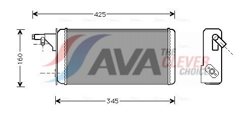 Радіатор пічки AVA QUALITY COOLING IVA6019 - zapix