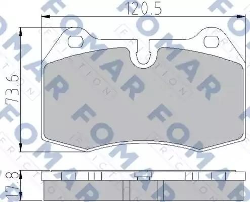 Гальмівні колодки дискові FOMAR FRICTION FO904981 - zapix