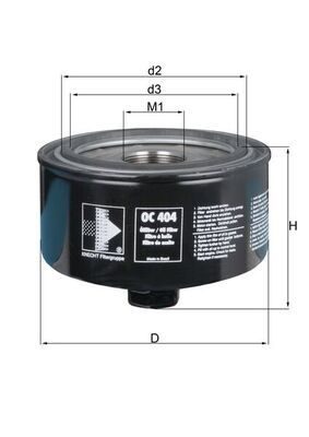 Оливний фільтр MAHLE OC404 - zapix