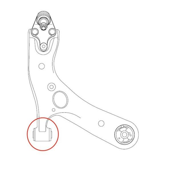 Сайлентблок важеля CTR GV1035 - zapix