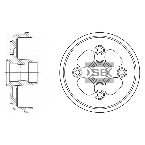Тормозной барабан HI-Q SD3011