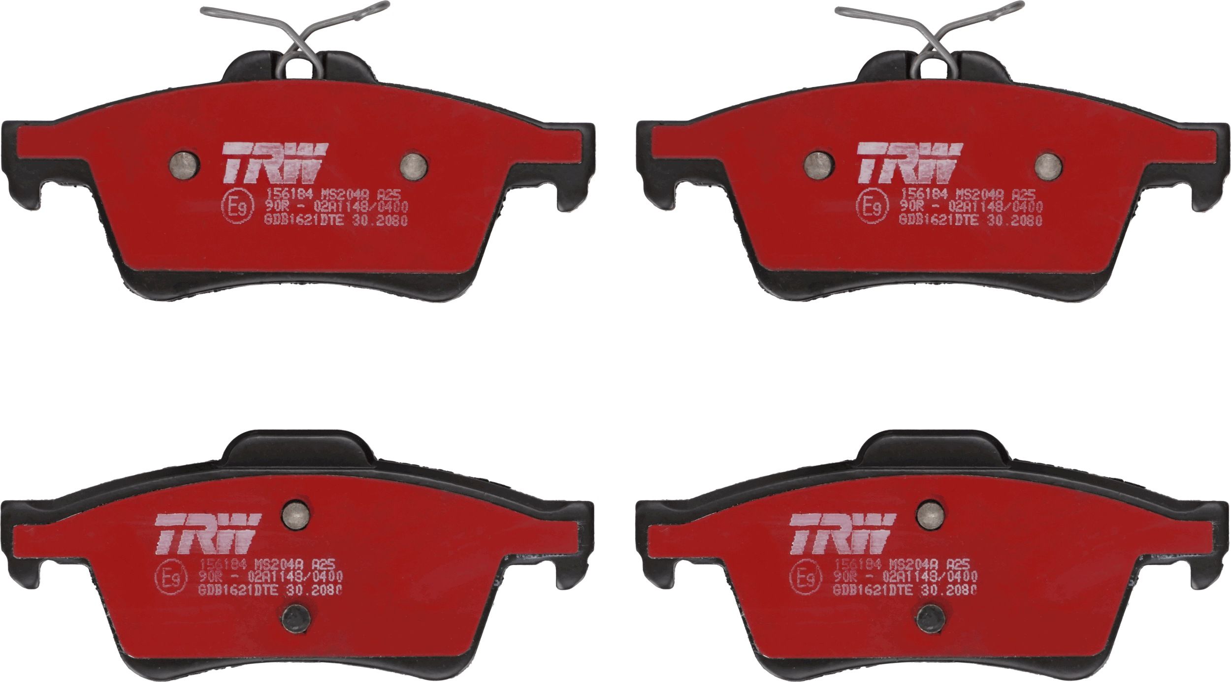 Гальмівні колодки дискові TRW GDB1621DTE - zapix