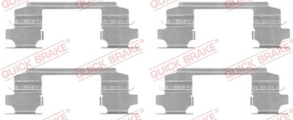 Приладдя / деталі гальмівних колодок QUICK BRAKE 1091686 - zapix