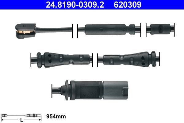 Датчик зносу гальмівних колодок ATE 24819003092 - zapix