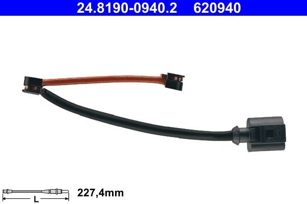 Датчик зносу гальмівних колодок ATE 24819009402 - zapix