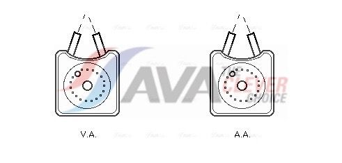 Оливний радіатор двигуна AVA QUALITY COOLING VN3106 - zapix