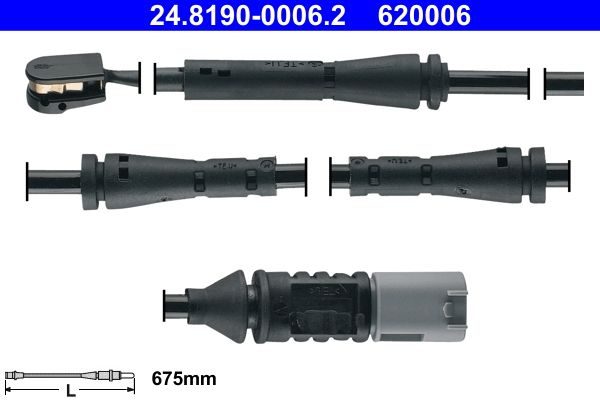 Датчик зносу гальмівних колодок ATE 24819000062 - zapix