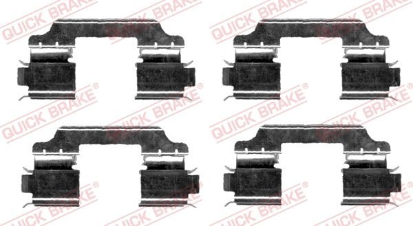 Приладдя / деталі гальмівних колодок QUICK BRAKE 1091654 - zapix