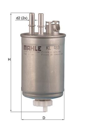 Паливний фільтр MAHLE KL483 - zapix