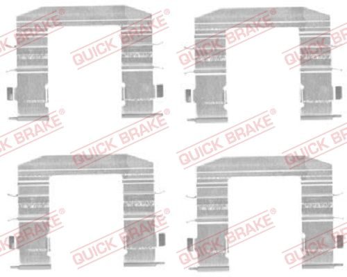 Приладдя / деталі гальмівних колодок QUICK BRAKE 1091708 - zapix