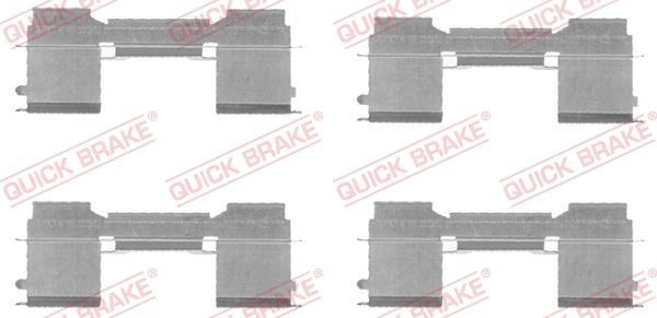 Приладдя / деталі гальмівних колодок QUICK BRAKE 1091729 - zapix