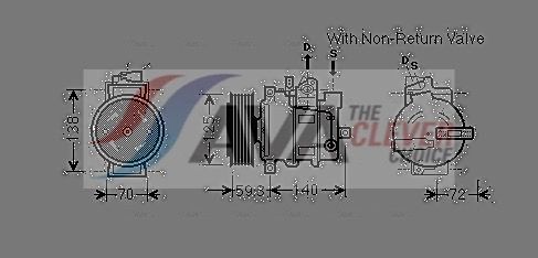 Компресор кондиціонера AVA QUALITY COOLING AIAK330 - zapix
