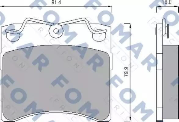 Гальмівні колодки дискові FOMAR FRICTION FO476381 - zapix