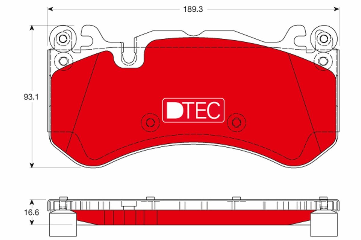 Гальмівні колодки дискові TRW GDB1734DTE - zapix