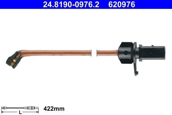 Датчик зносу гальмівних колодок ATE 24819009762 - zapix