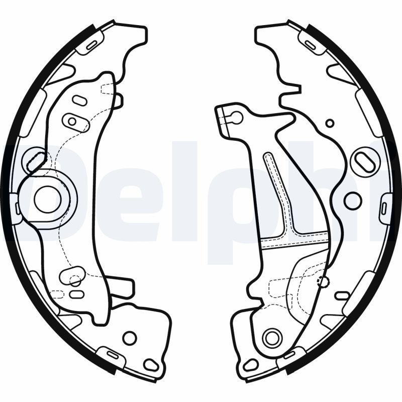 Гальмівні колодки ручника (барабанні) DELPHI LS2138 - zapix