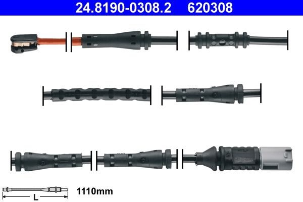 Датчик зносу гальмівних колодок ATE 24819003082 - zapix