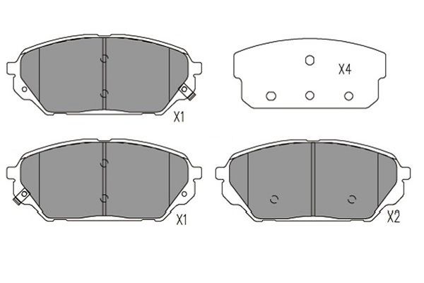 Гальмівні колодки дискові KAVO PARTS KBP3039 - zapix