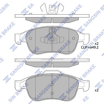 Гальмівні колодки дискові HI-Q SP1390 - zapix