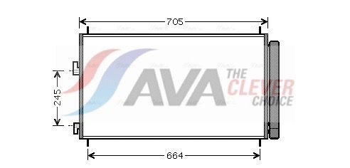 Радіатор кондиціонера AVA QUALITY COOLING TO5410D - zapix