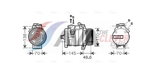 Компресор кондиціонера AVA QUALITY COOLING BWAK334 - zapix