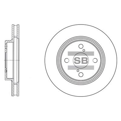 Гальмівний диск HI-Q SD4006 - zapix