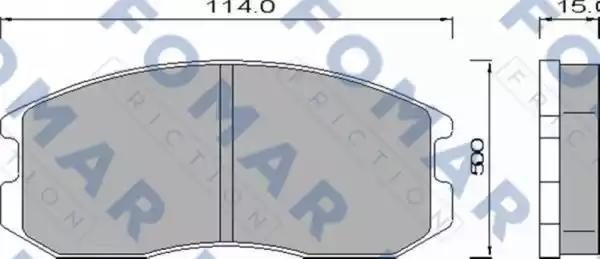 Гальмівні колодки дискові FOMAR FRICTION FO460181 - zapix