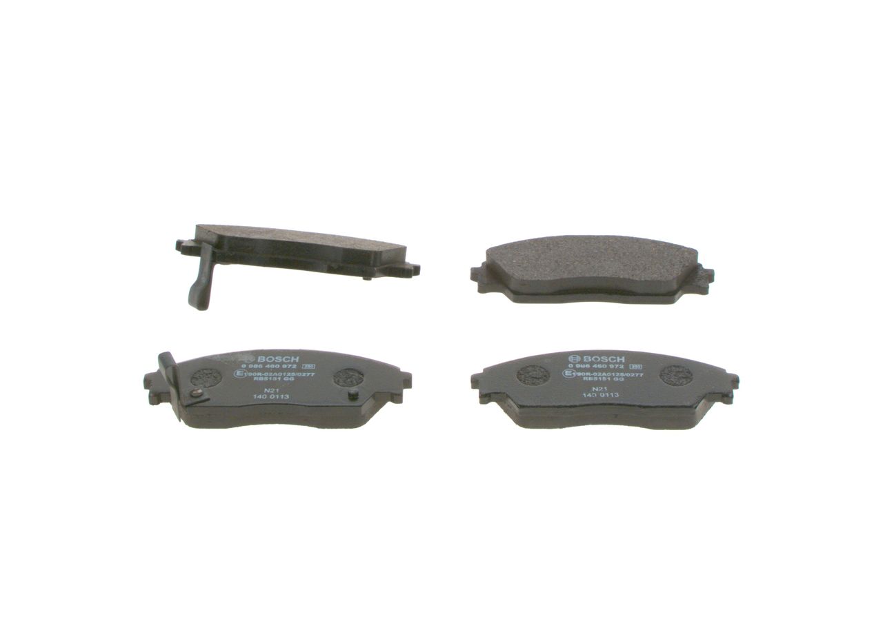Гальмівні колодки дискові BOSCH 0986460972 - zapix