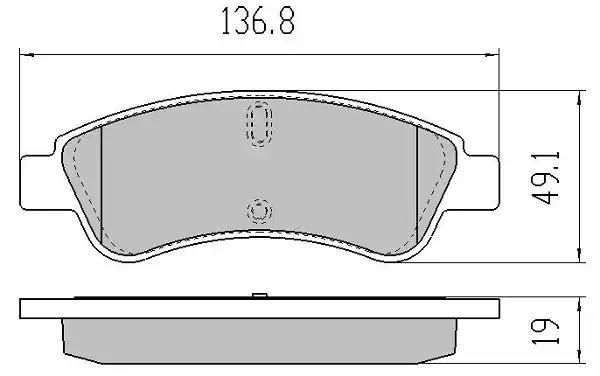 Гальмівні колодки дискові FREMAX FBP1479 - zapix