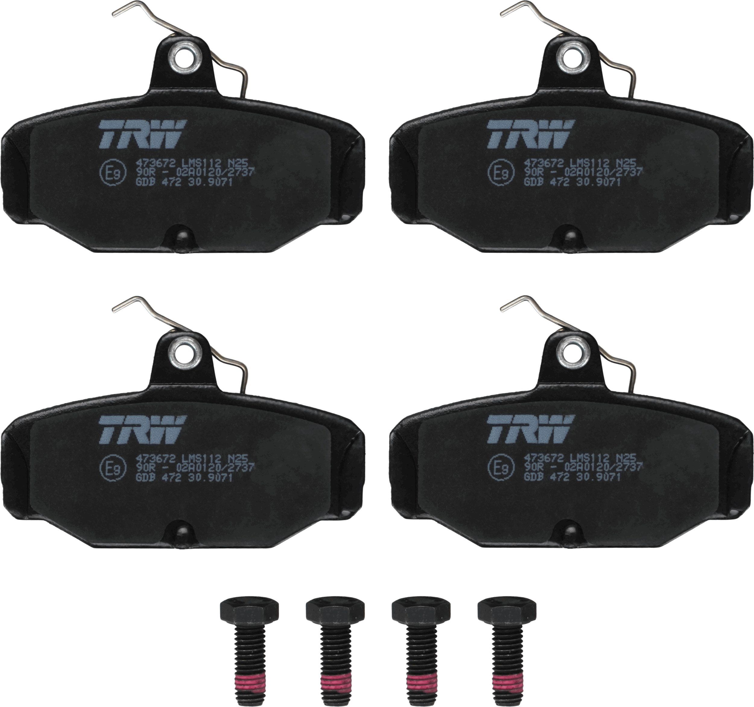 Гальмівні колодки дискові TRW GDB472 - zapix