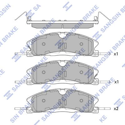 Гальмівні колодки дискові HI-Q SP1620 - zapix