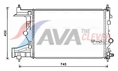 Радіатор охолодження двигуна AVA QUALITY COOLING OLA2487 - zapix