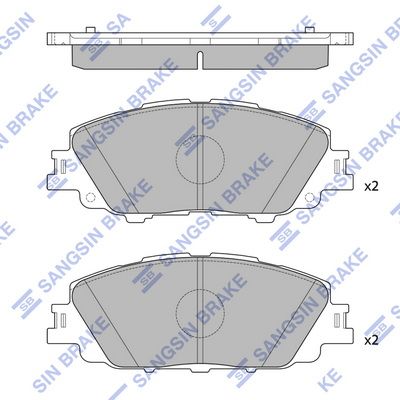 Гальмівні колодки дискові HI-Q SP4340 - zapix