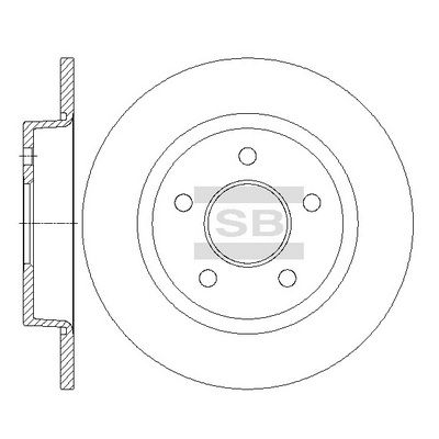 Гальмівний диск HI-Q SD5307 - zapix