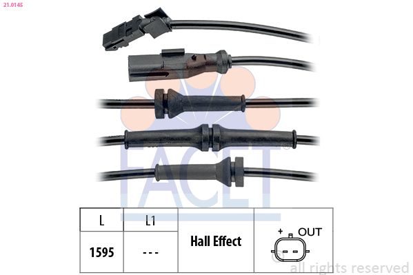 Датчик ABS FACET 210145 - zapix