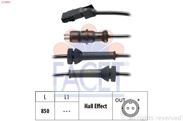 Датчик ABS FACET 210052 - zapix