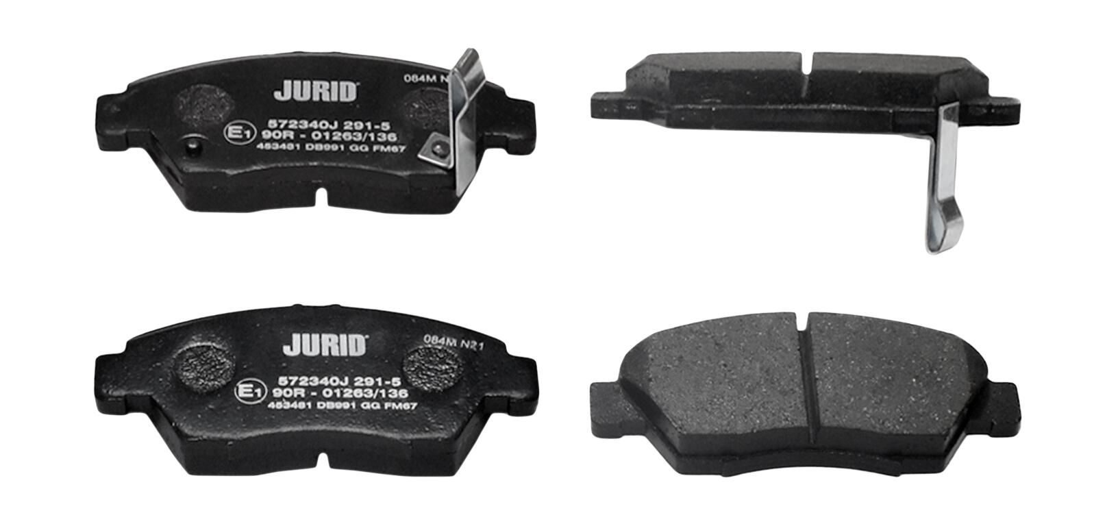 Гальмівні колодки дискові JURID 572340J - zapix