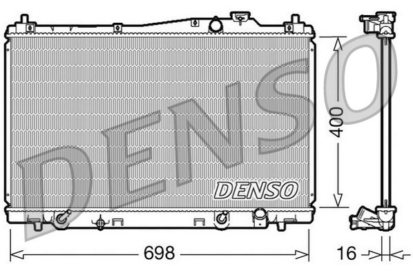 Радіатор охолодження двигуна DENSO DRM40017 - zapix