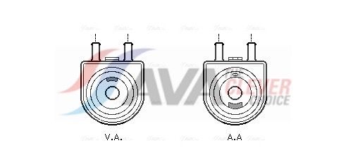 Оливний радіатор двигуна AVA QUALITY COOLING PE3285 - zapix