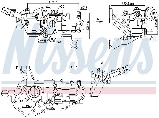 Радіатор EGR NISSENS 989273 - zapix